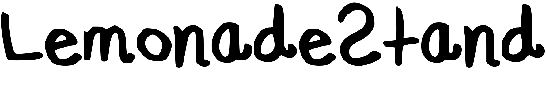Font LemonadeStand