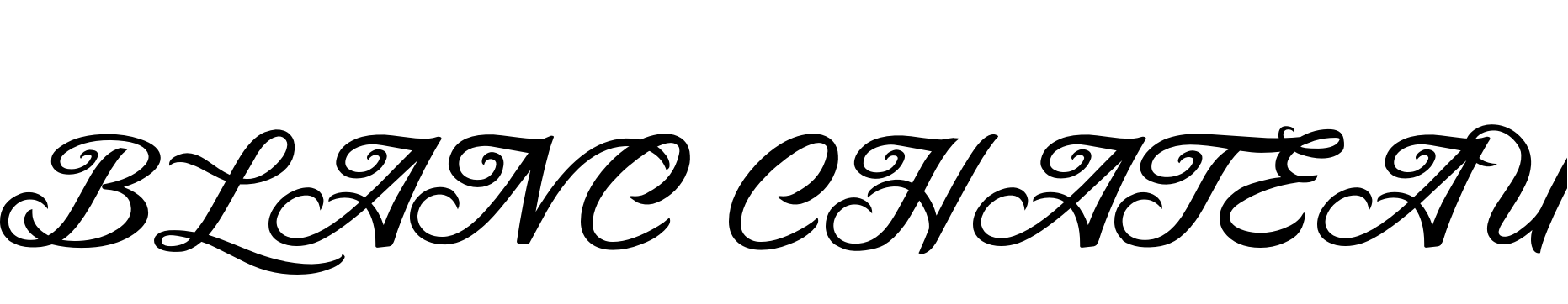 Font BLANC CHATEAU