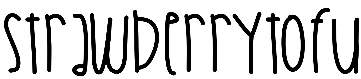 Font StrawberryTofu