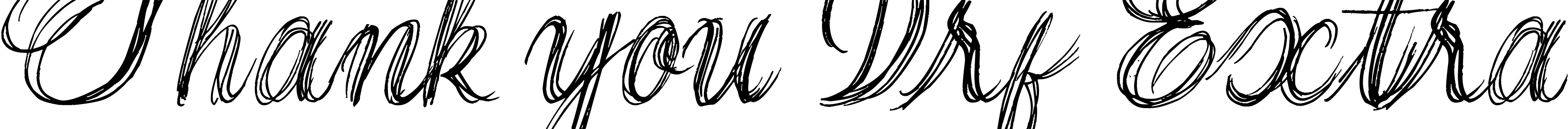 Font Thank you Drf Extra