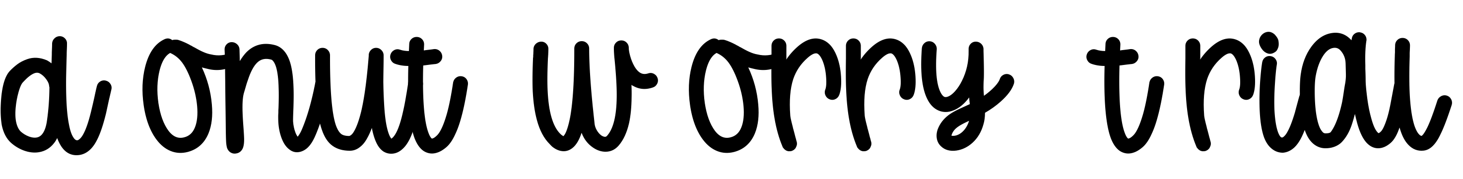 Font Donut Worry Trial