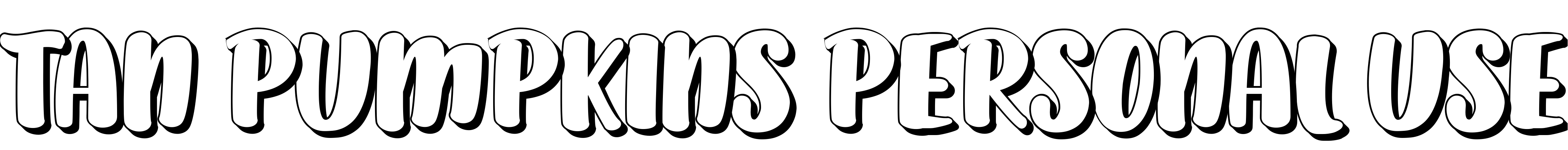 Font TAN PUMPKINS PERSONAL USE