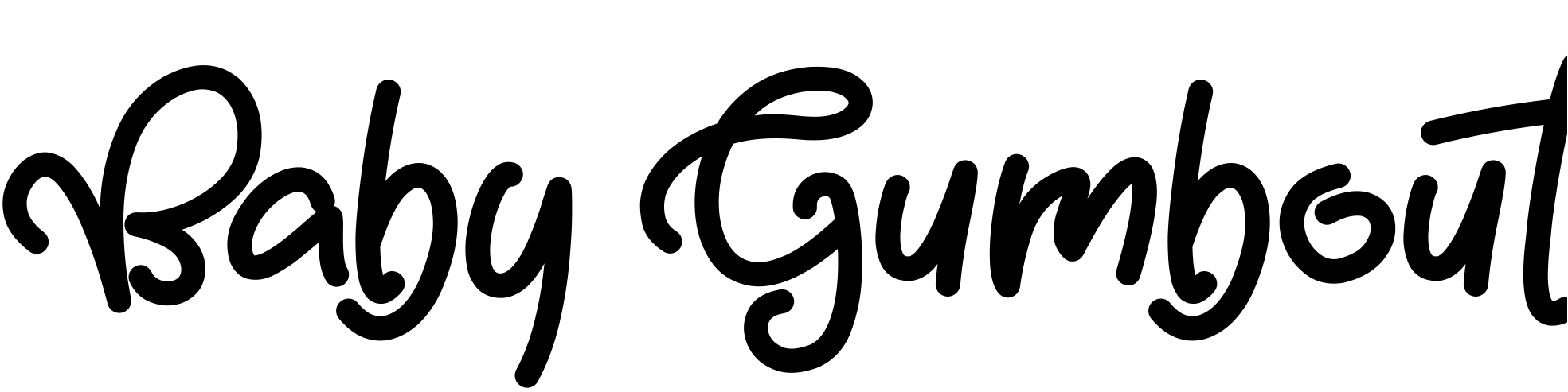 Font Baby Gumbout