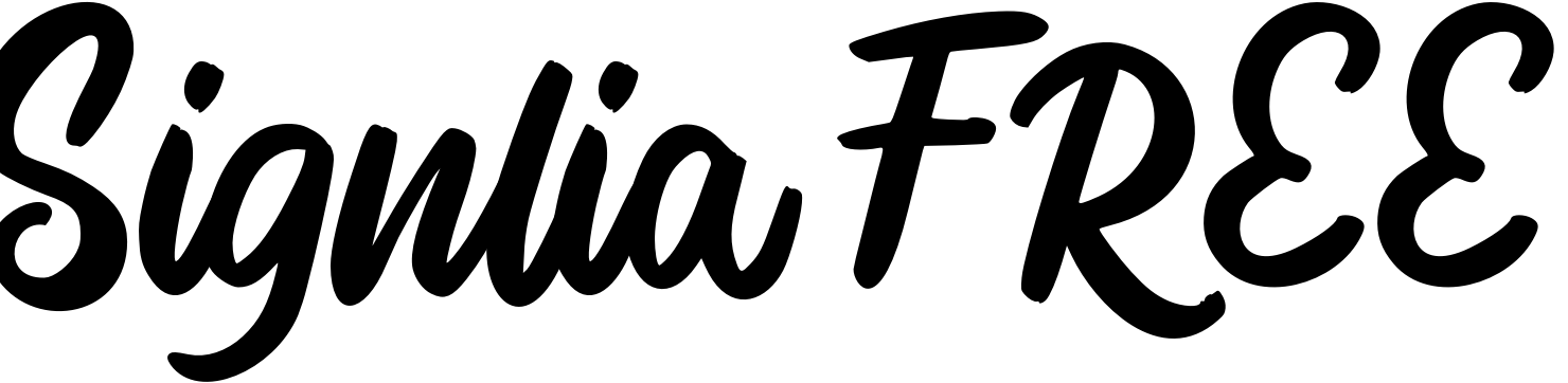 Font Signlia FREE