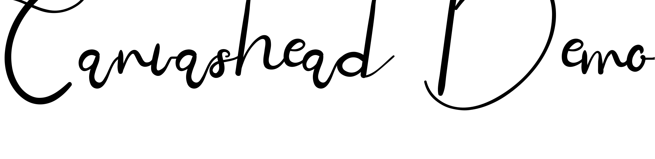 Font Canvashead Demo