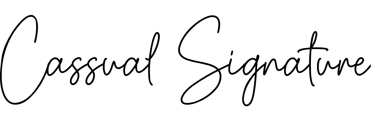 Font Cassual Signature