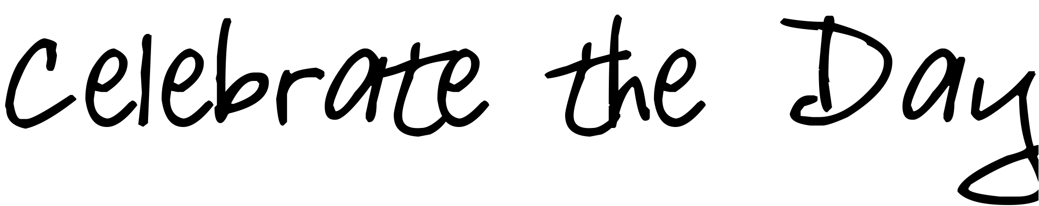 Font Celebrate the Day