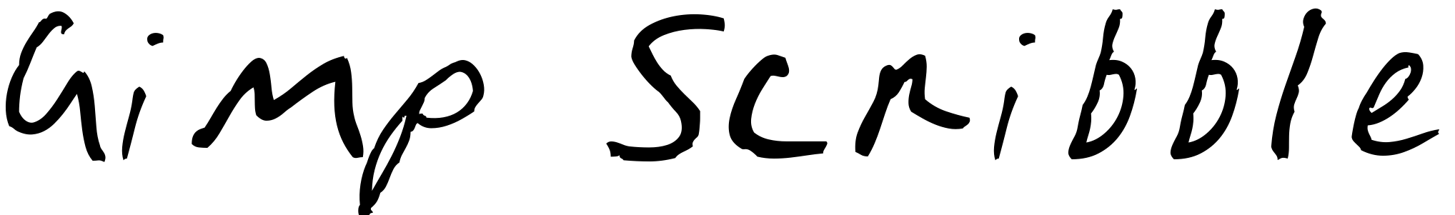 Font Gimp Scribble