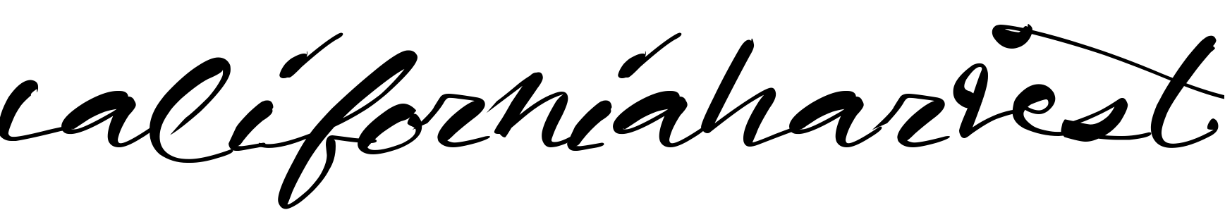 Font CaliforniaHarvest