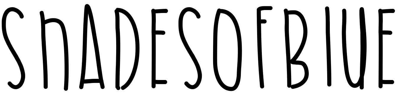 Font ShadesOfBlue
