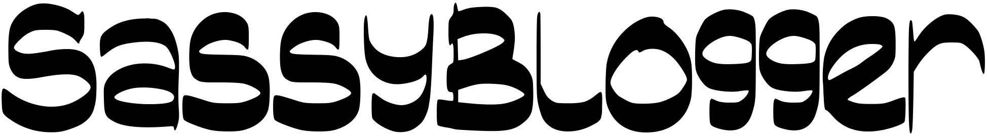 Font SassyBlogger
