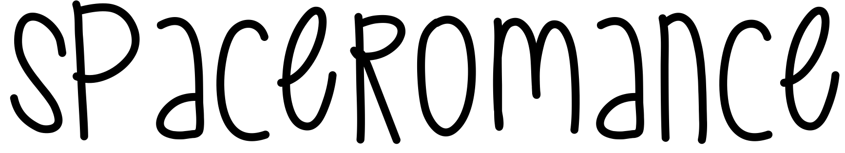 Font SpaceRomance