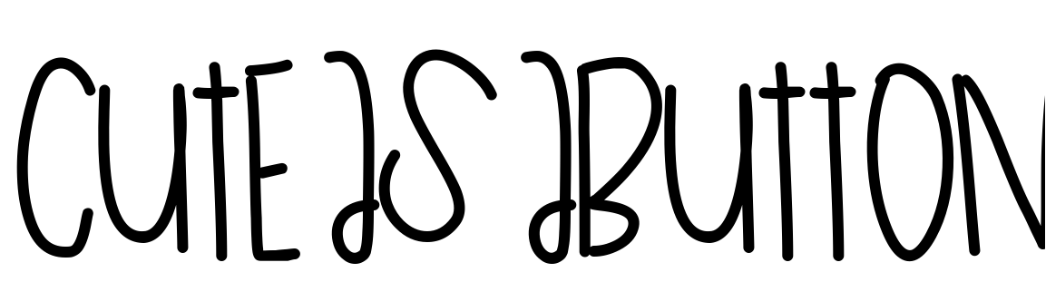 Font CuteAsAButton