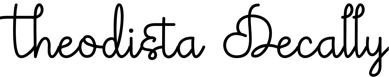 Font Theodista Decally