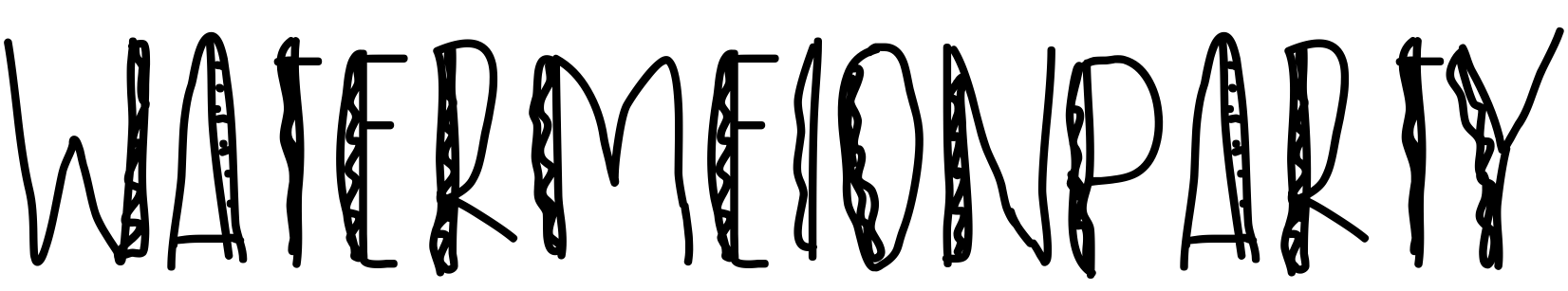 Font WatermelonParty