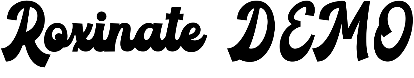Font Roxinate DEMO