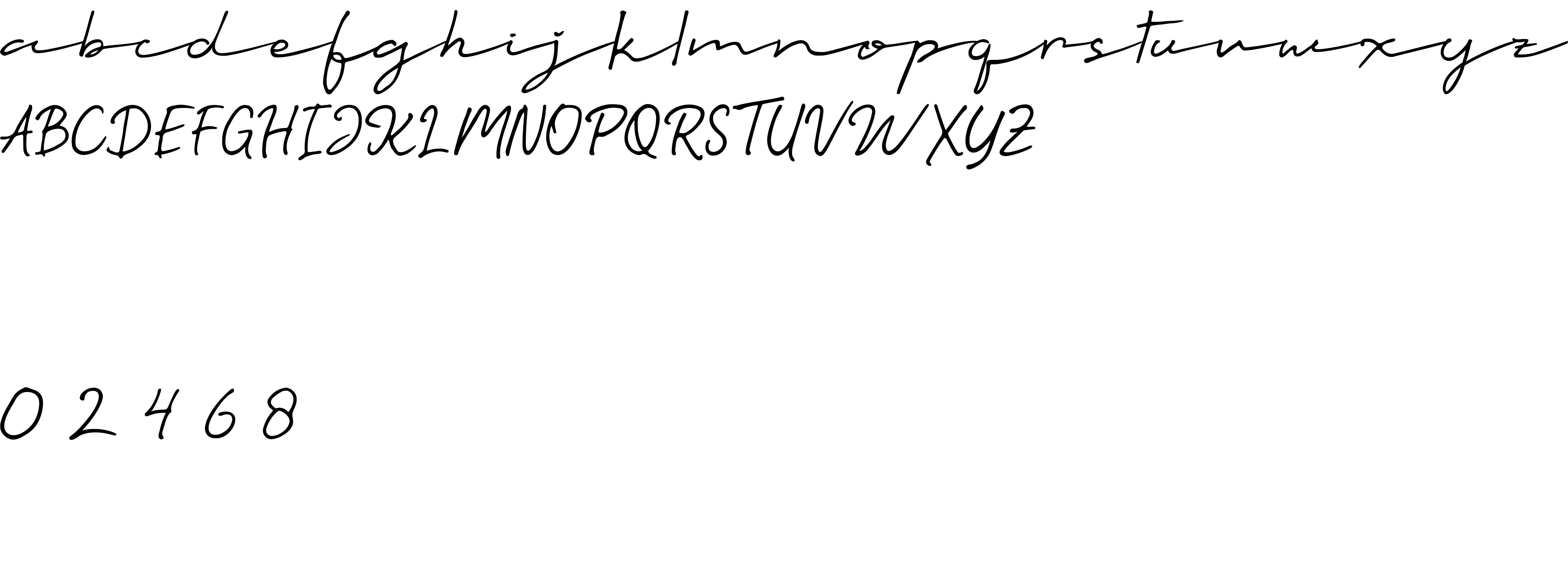 Preview font Talesian Signature