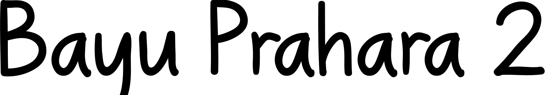 Font Bayu Prahara 2