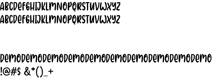 Font Love in space Demo