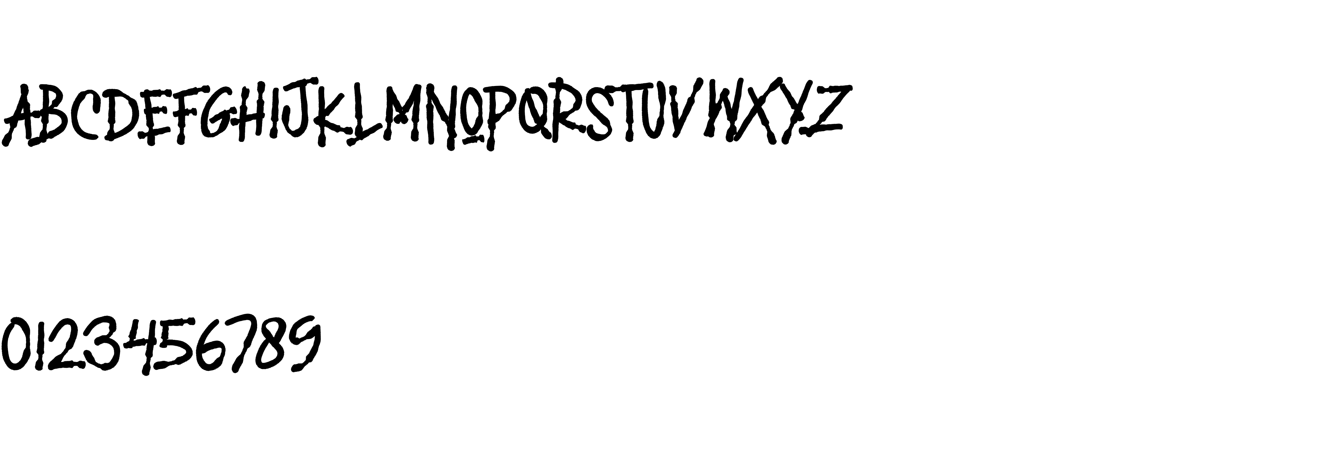 Preview font SPRAY BLACK
