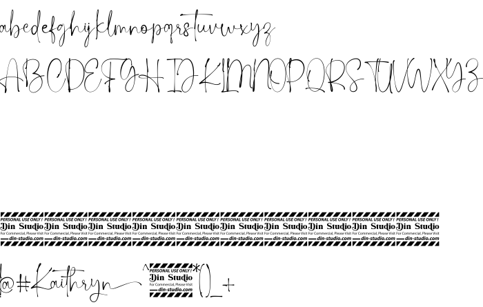 Font Kaithryn Personal Use
