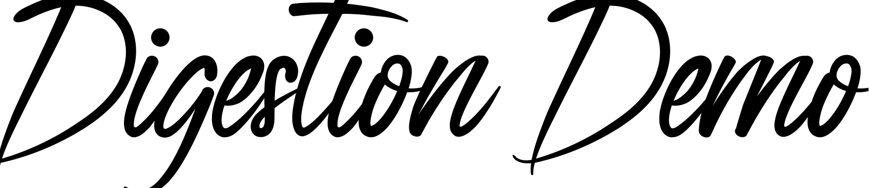 Font Digestion Demo