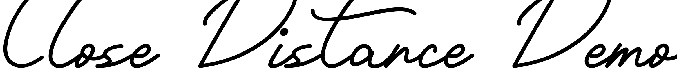 Font Close Distance Demo