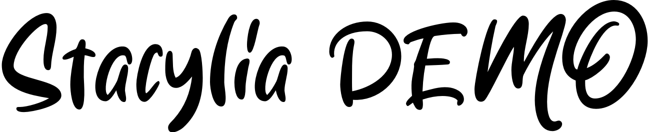 Font Stacylia DEMO