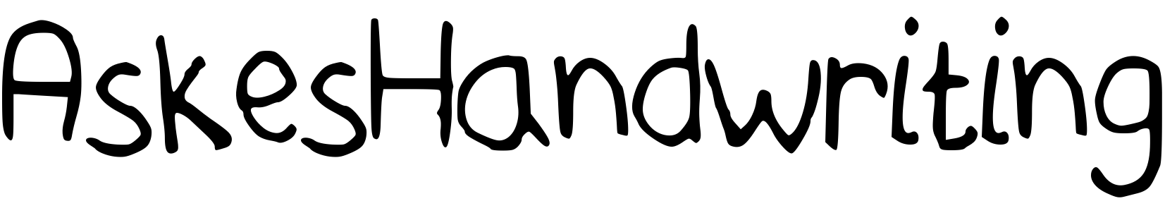 Font AskesHandwriting