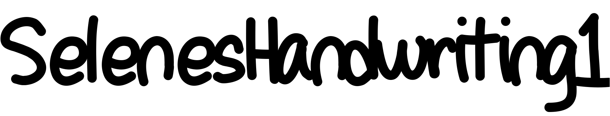 Font SelenesHandwriting1