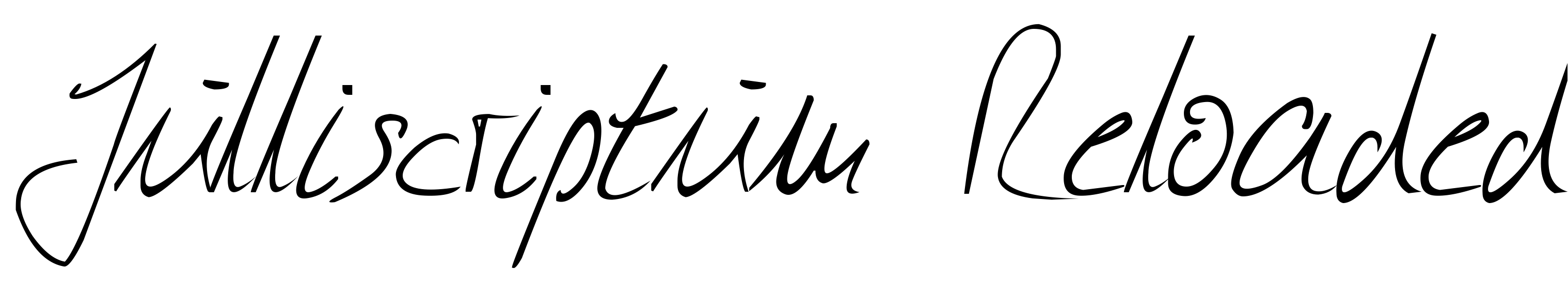 Font Julliscriptum Reloaded