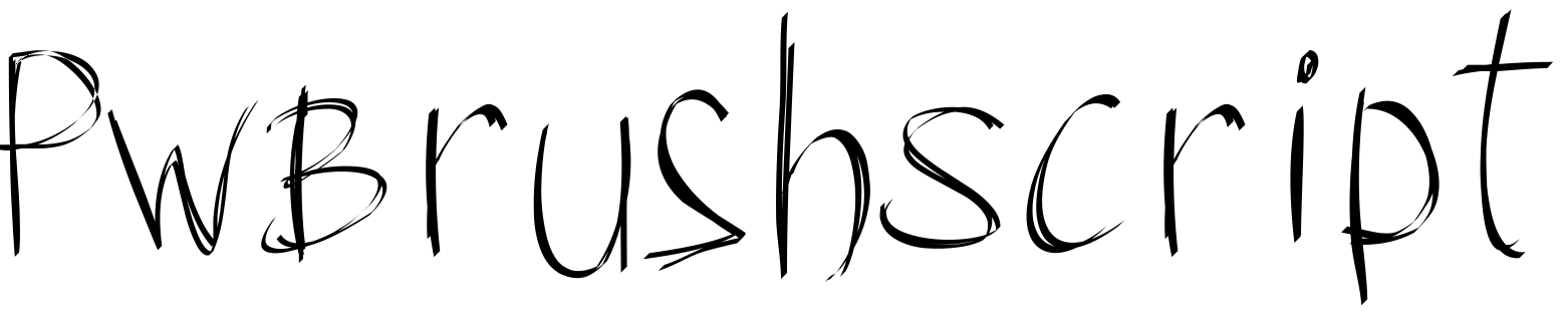 Font PWBrushScript