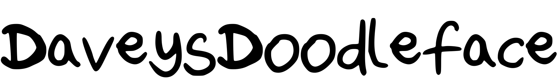 Font DaveysDoodleface