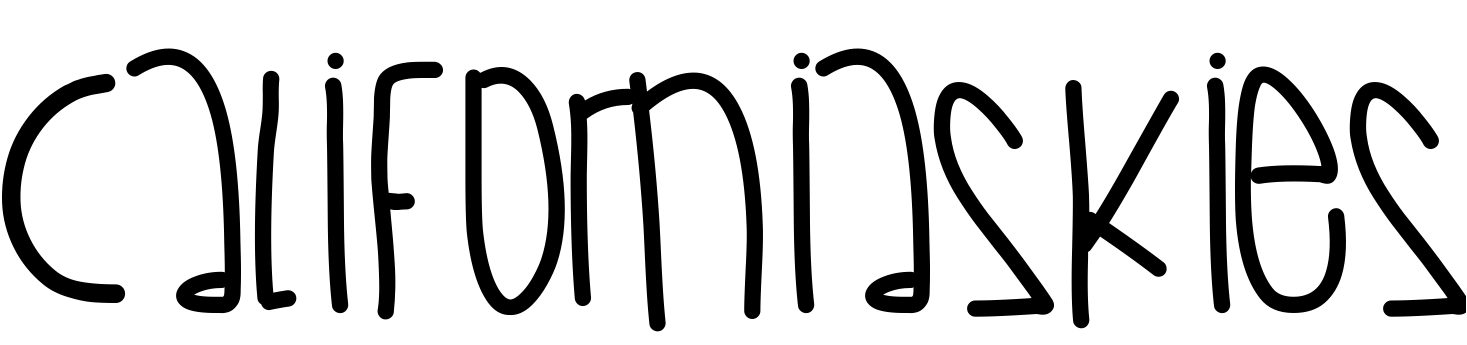 Font CaliforniaSkies