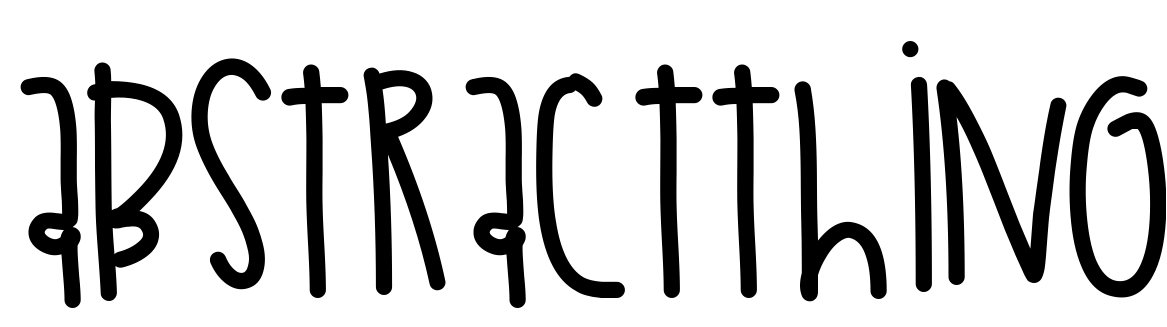 Font AbstractThing