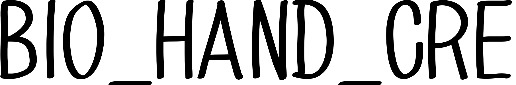 Font BIO_HAND_CRE