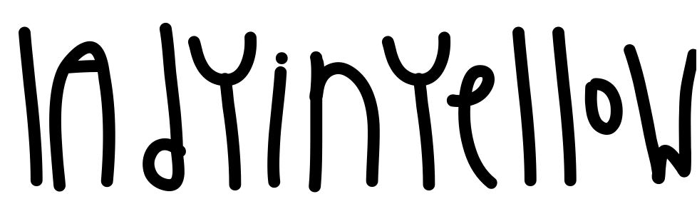 Font LadyInYellow