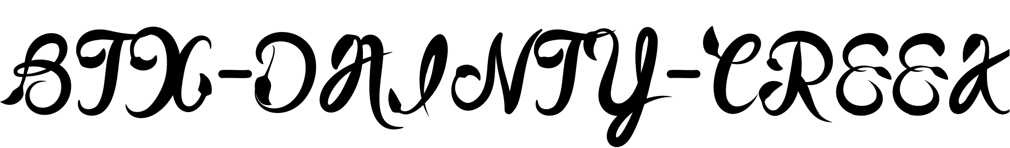 Font BTX-DAINTY-CREEK