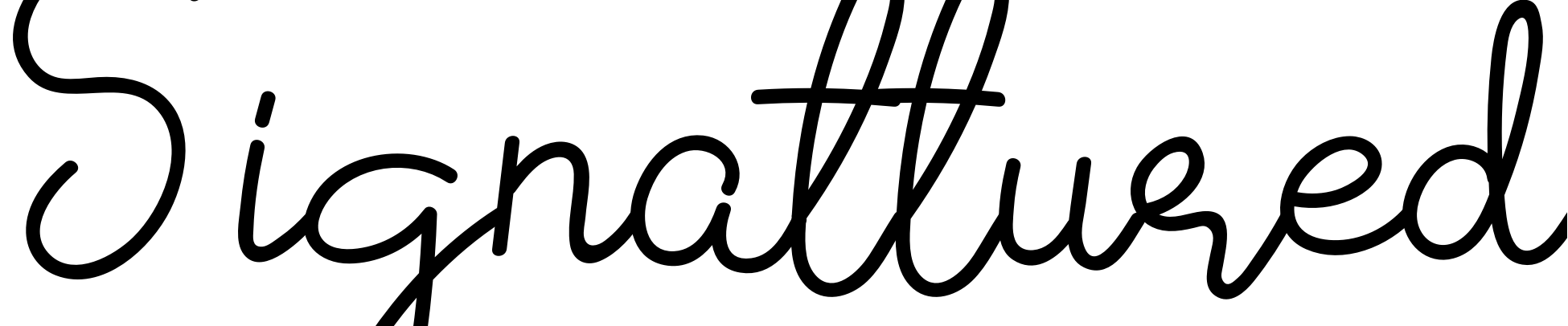 Font Signattured