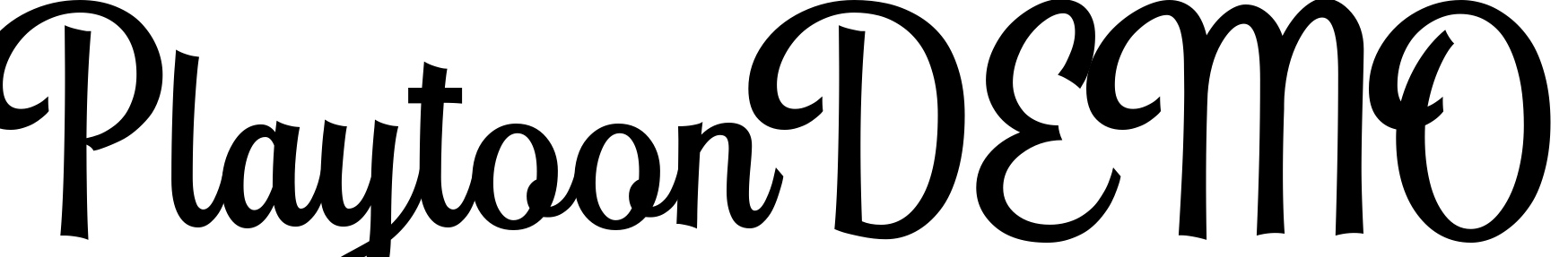 Font PlaytoonDEMO