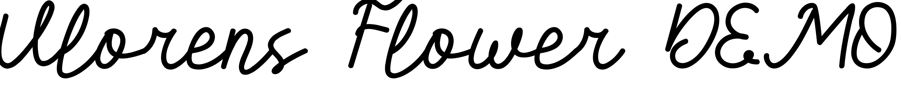 Font Vlorens Flower DEMO