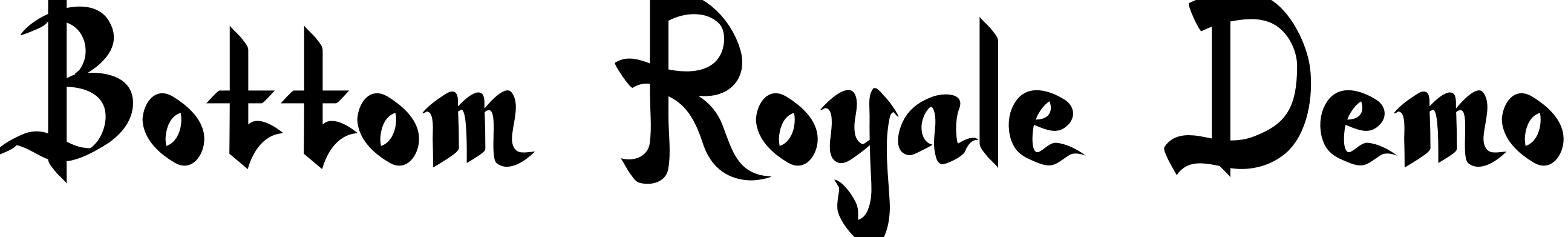 Font Bottom Royale Demo
