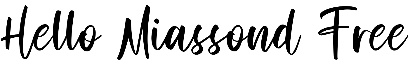 Font Hello Miassond Free