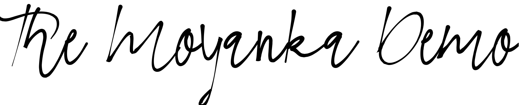 Font The Moyanka Demo