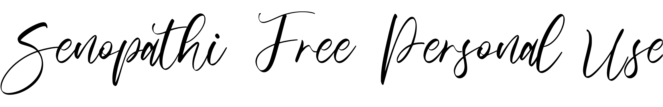 Font Senopathi Free Personal Use