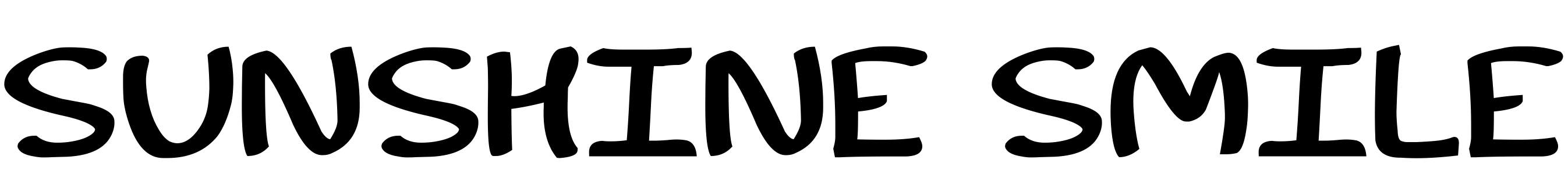 Font Sunshine Smile