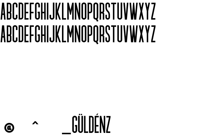 Шрифт GULDENZ