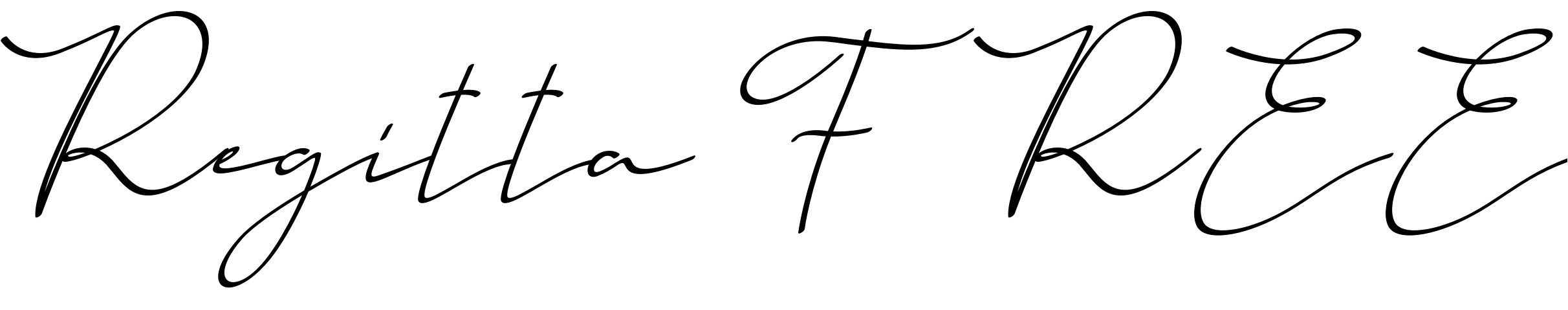 Font Regitta FREE