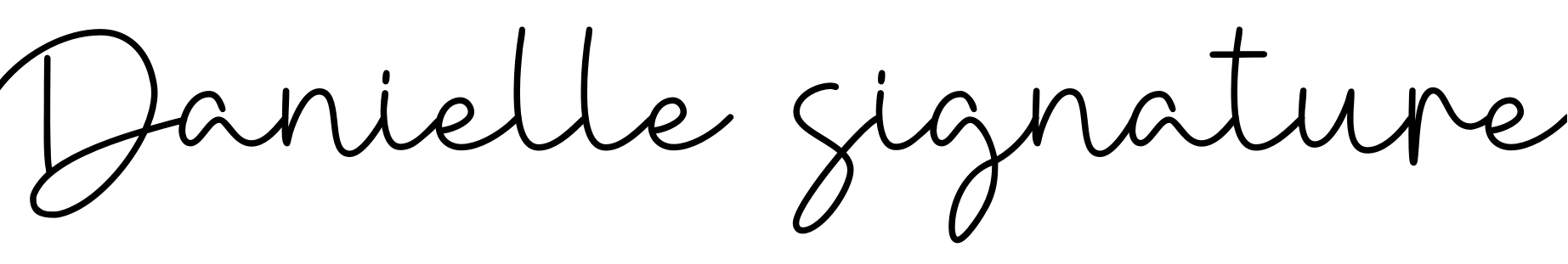 Font Danielle signature
