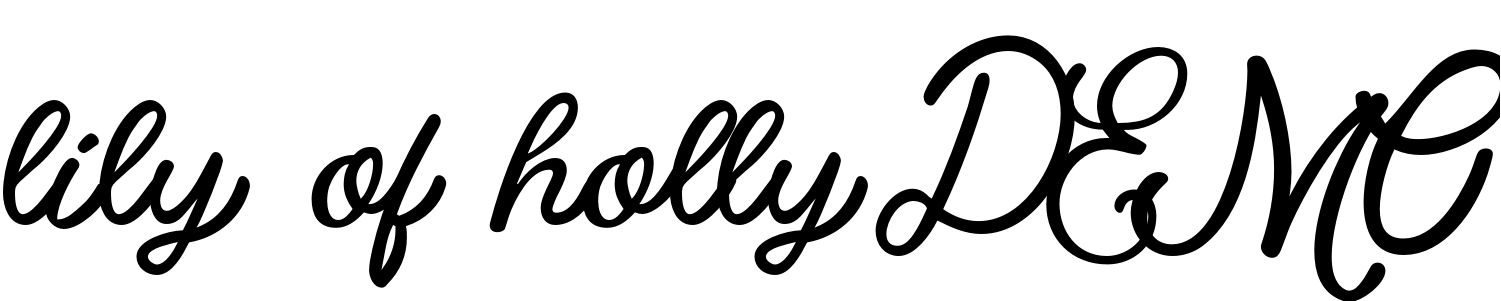 Font lily of holly DEMO